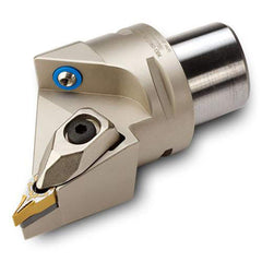 Modular Turning & Profiling Cutting Unit Head: Size C4, 63 mm Head Length, External, Right Hand 27 mm Center to Cutting Edge, Uses VN.. Inserts, Through Coolant