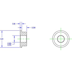 Drive Tighteners, Idlers & Aligners; Product Type: Mounting Adapter; Material: Steel; Width (Inch): 1; Width (Decimal Inch): 1; Mounting Hole Diameter: 0.3850; Bore Diameter: 0.6690; Overall Diameter: 0.810; Minimum Order Quantity: Steel; Material: Steel;