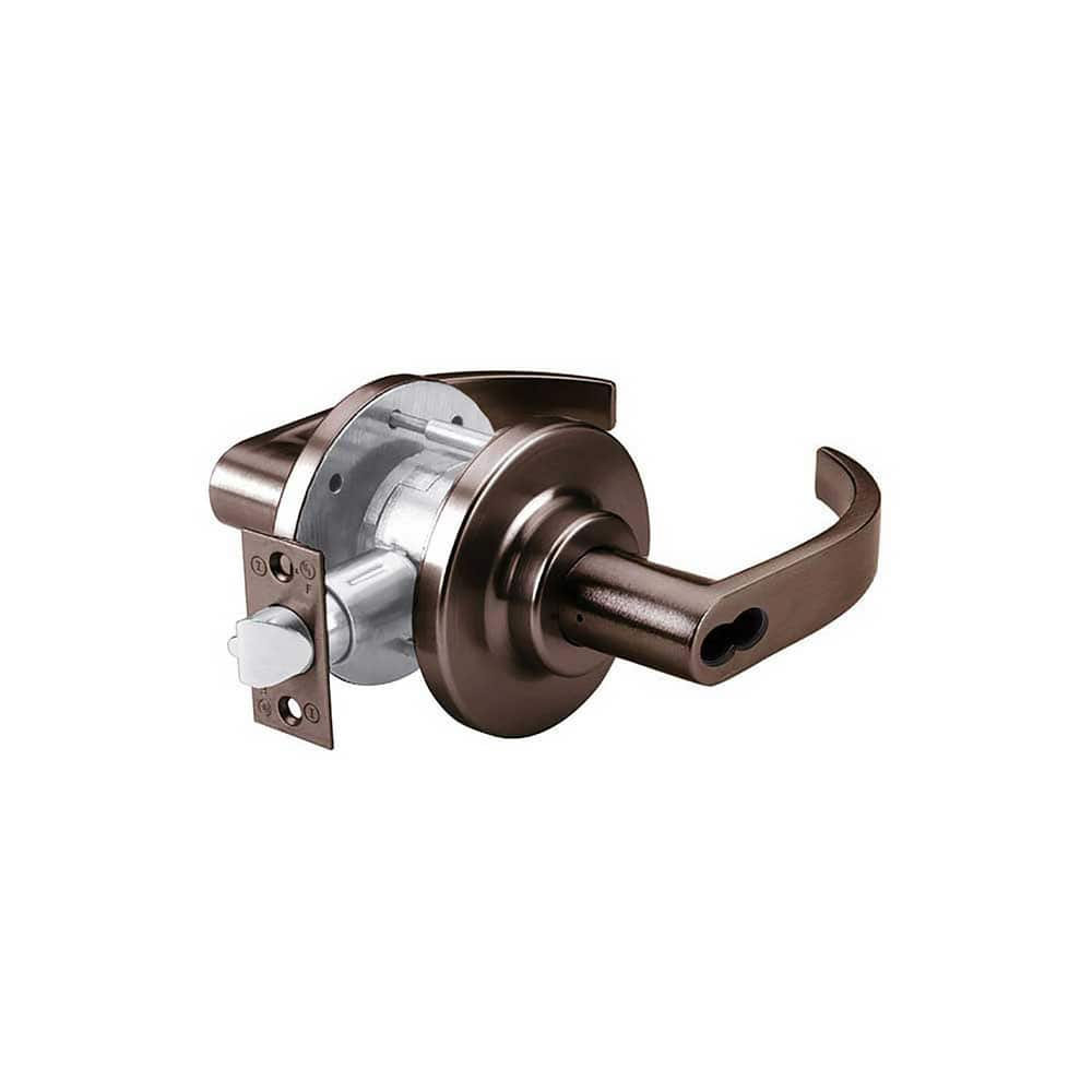 Lever Locksets; Type: Storeroom; Key Type: Keyed Different; Strike Type: ANSI 4-7/8; Finish/Coating: Oil Rubbed Bronze; Material: Steel; Material: Steel; Door Thickness: 1-3/8 ™1-3/4; Backset: 2.75; Lockset Grade: Grade 2; Cylinder Type: SFIC Less Core; M