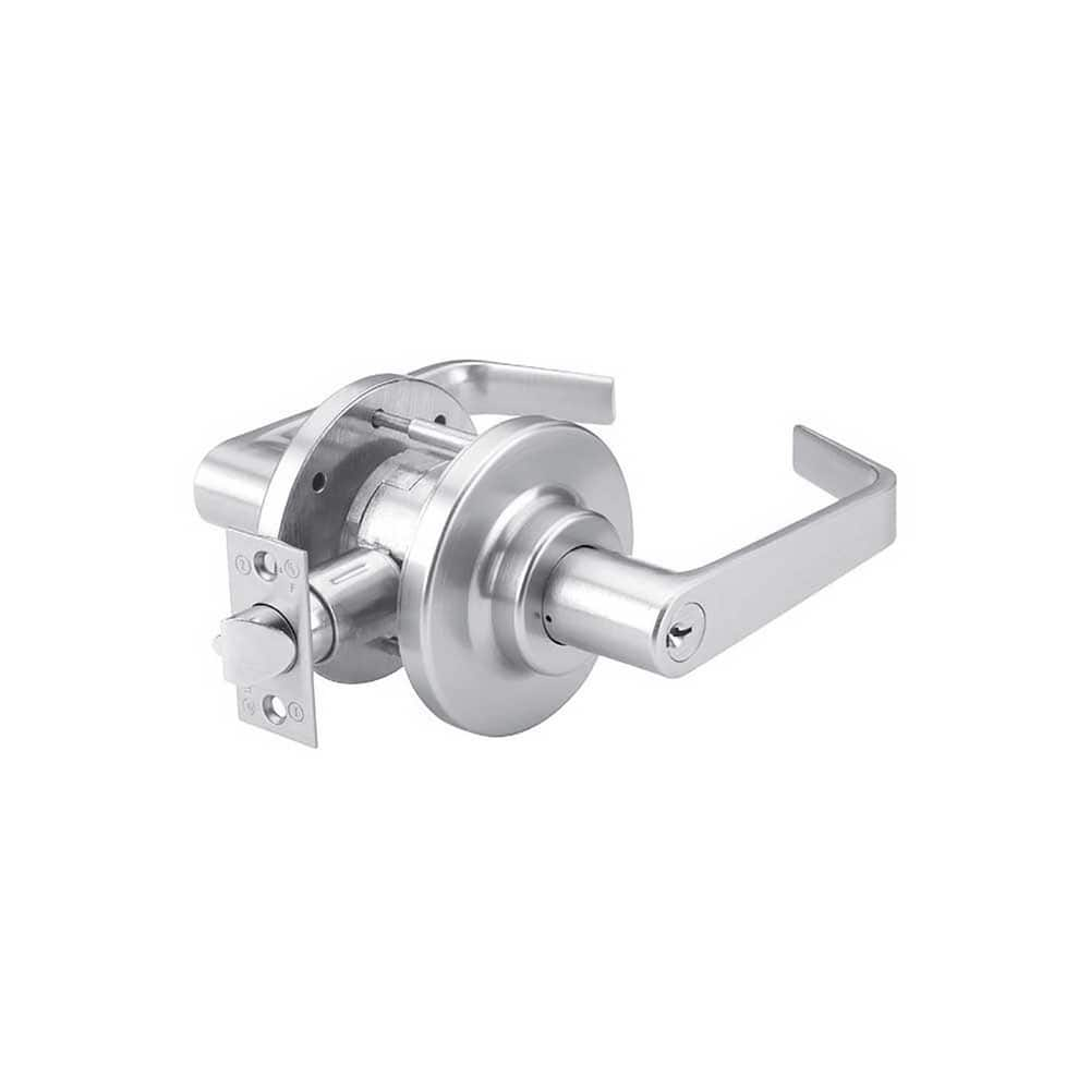 Lever Locksets; Type: Storeroom; Key Type: Keyed Different; Strike Type: ANSI 4-7/8; Finish/Coating: Satin Chrome; Material: Steel; Material: Steel; Door Thickness: 1-3/8 ™1-3/4; Backset: 2.75; Lockset Grade: Grade 2; Cylinder Type: Conventional; Minimum