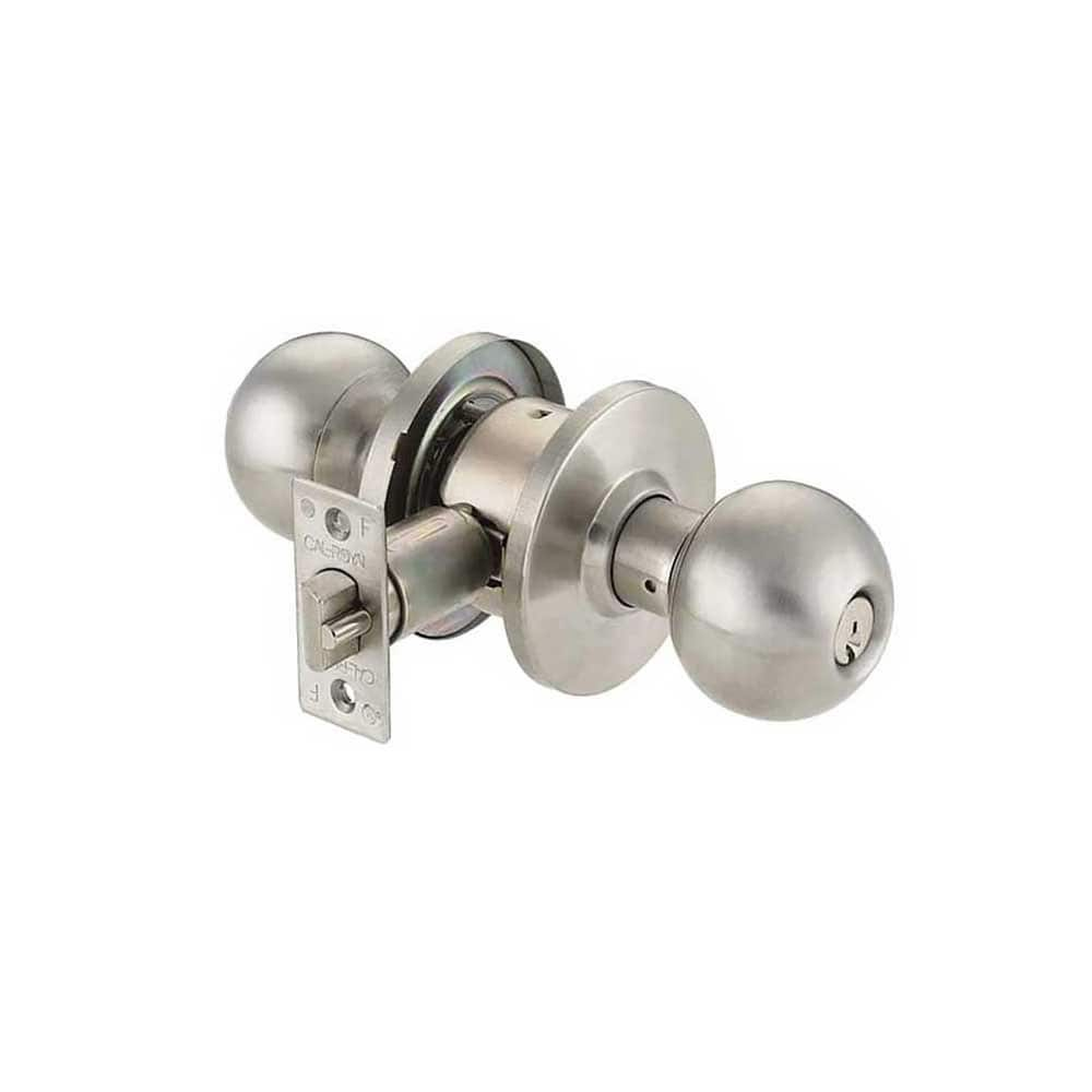 Knob Locksets; Type: Privacy; None; Key Type: Keyless; Material: Cold Rolled Steel; Finish/Coating: Satin Stainless Steel; Compatible Door Thickness: 1 3/8 - 1 3/4; Material: Cold Rolled Steel; Backset: 2.75; Lockset Grade: Grade 2; Minimum Order Quantity