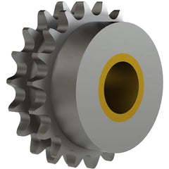 Chain Idler Sprockets; Bore Diameter: 1.0000; Hub Diameter: 2.6880; Pitch: 0.625 in; Compatible Shaft Diameter: 1 in; Number Of Strands: 2; Bearing Type: Plain; Material: Steel; Number of Teeth: 17; Minimum Order Quantity: Steel; Shaft Diameter (Inch): 1