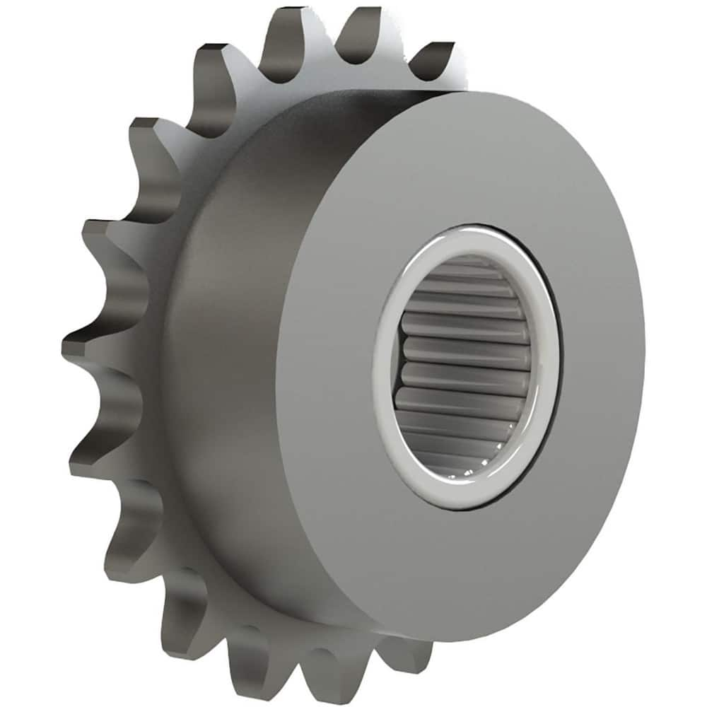 Chain Idler Sprockets; Bore Diameter: 1.0000; Hub Diameter: 2.0625; Pitch: 0.75 in; Compatible Shaft Diameter: 1 in; Number Of Strands: 1; Bearing Type: Needle; Material: Steel; Number of Teeth: 11; Minimum Order Quantity: Steel; Shaft Diameter (Inch): 1