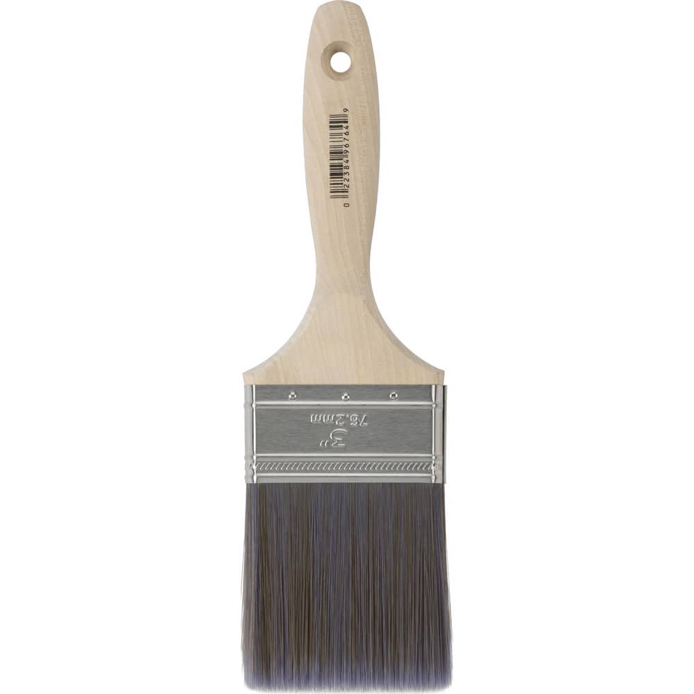 Paint Brush: Polyester, Synthetic Bristle 6″ Beavertail, Wood Handle, for Latex Flat & Water