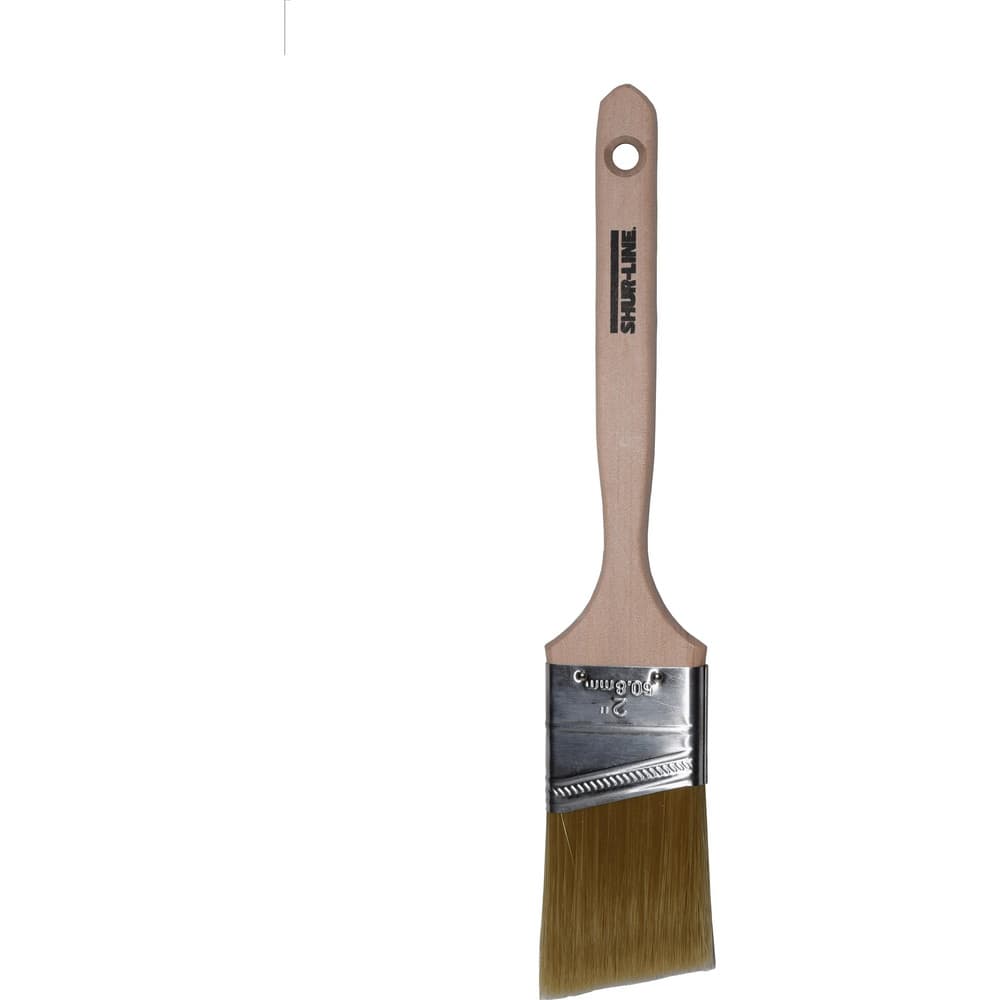 Paint Brush: Polyester, Synthetic Bristle 7-1/4″ Sash, Wood Handle, for Latex Flat & Water