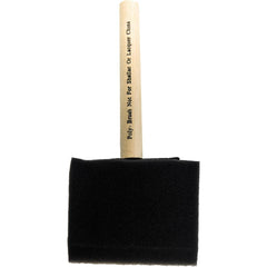 Paint Brush: Foam, Synthetic Bristle 4″ , Wood Handle, for Latex Flat & Oil