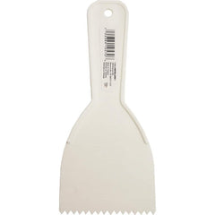 Putty Knife: Plastic, 3″ Wide Flexible, Plastic Handle