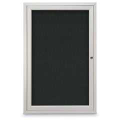 Letter Boards; Type: Enclosed; Width (Inch): 24; Material: Felt; Color: Black; Number of Doors: 1.000; Material: Felt