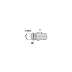 Modular Tool Holding System Adapter: S08 Modular Connection, ER16 Taper 11.6″ Body Dia, 33″ OAL