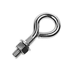 Fixed Lifting Eye Bolt: With Shoulder, 2,000 lb Capacity, 1/2 ™ Thread, Grade 316 Stainless Steel Partially Threaded, 4″ Shank