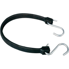 Cable Tie: 9″ Long, Black, Rubber, Hook & Loop Strap