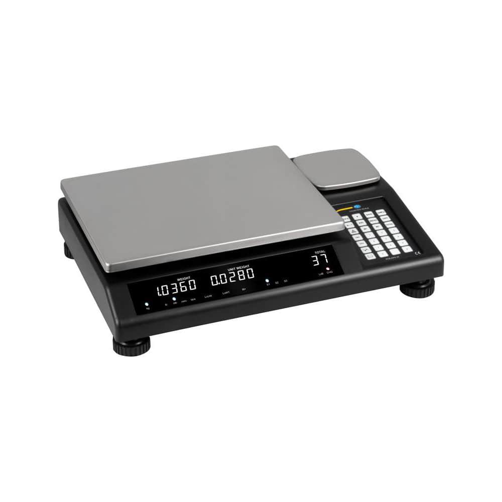 Shipping & Receiving Platform & Bench Scales; System Of Measurement: pounds; kilograms; grams; Display Type: Digital LCD; Capacity (Lb.): 25.000; Capacity (kg): 25.000; Capacity: 25.000; Calibration: Digital; Graduation: 0.5000; Graduation: 0.5000; Base L