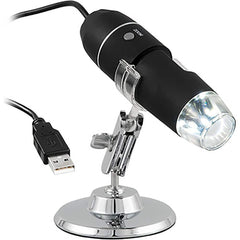 Microscopes; Microscope Type: Digital; Eyepiece Type: Digital; Arm Type: Fixed; Focus Type: Adjustable; Image Direction: Upright; Eyepiece Magnification: 20x; Objective Lens Magnification: 80x