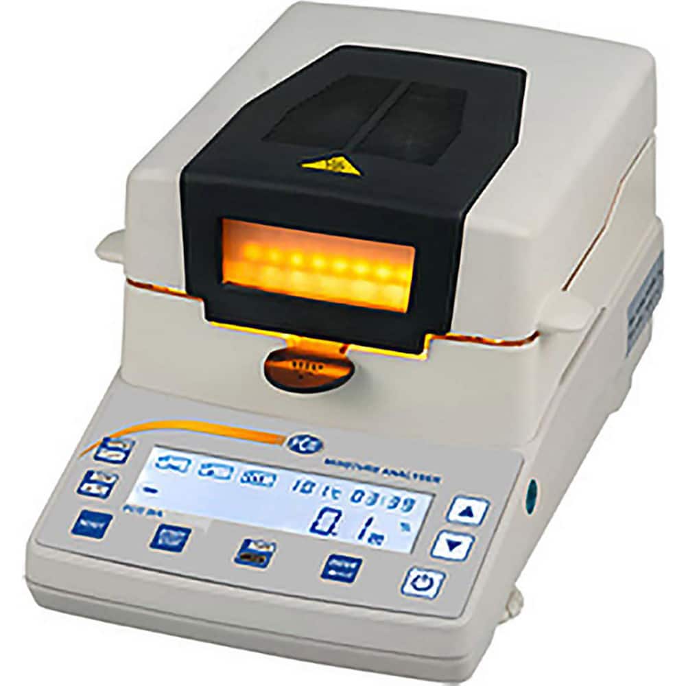 Moisture Meters & Analyzers; Accuracy: 0.1%; Minimum Operating Temperature: 104  ™F; Maximum Operating Temperature: 390.2  ™F; Maximum Relative Humidity: 95; Heat Source: Halogen; Accuracy (Percentage): 0.1%; Type: Moisture Analyzer; Maximum Relative Humi