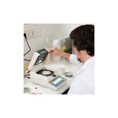 Moisture Meters & Analyzers; Accuracy: 0.1%; Minimum Operating Temperature: 104  ™F; Maximum Operating Temperature: 390.2  ™F; Maximum Relative Humidity: 95; Heat Source: Halogen; Accuracy (Percentage): 0.1%; Type: Moisture Analyzer; Maximum Relative Humi