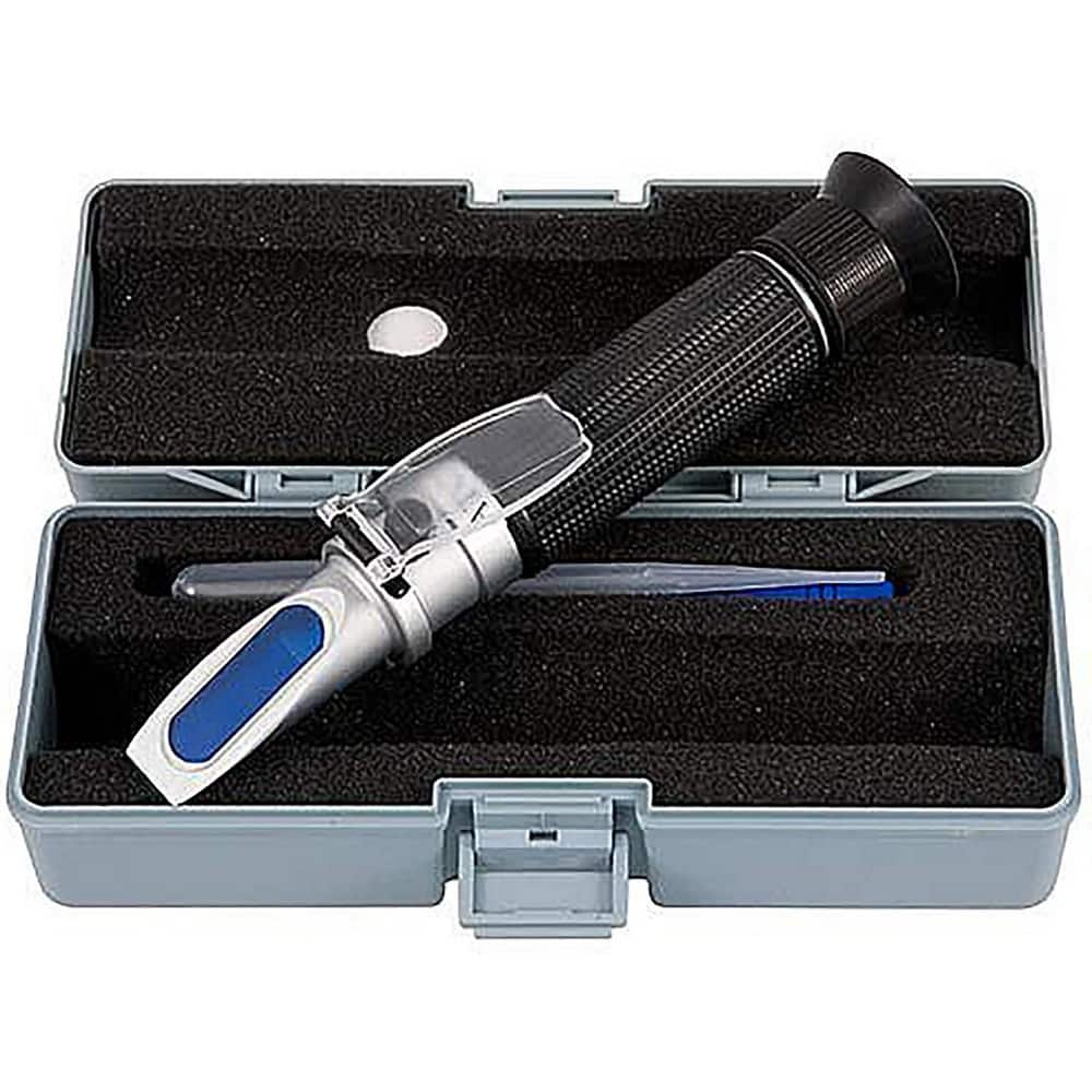 Refractometers; Type: Portable Refractometer; Refractometer Type: Portable Refractometer; Scale Type: Brix; Melting Range: 0-44; For Use With: Coolants, juices and other emulsions; Type: Portable Refractometer