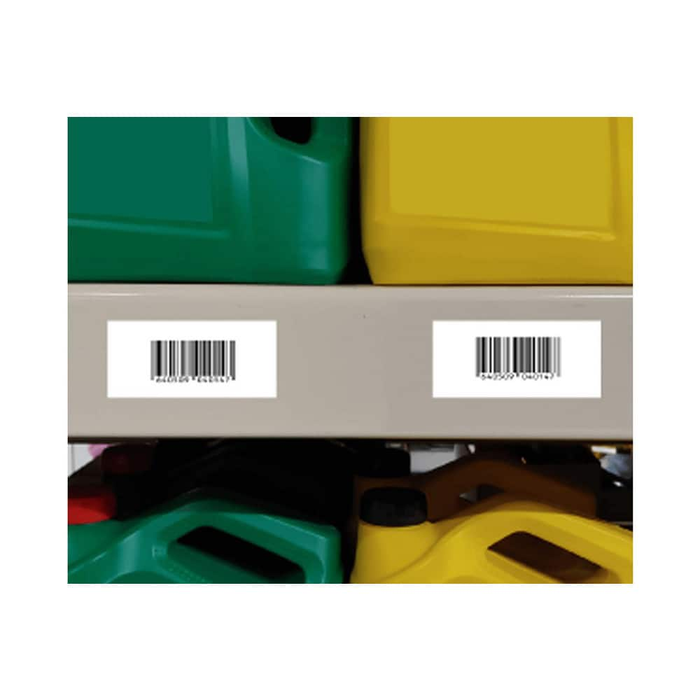 Label: 6″ Wide, 1″ High Permanent Adhesive, Vinyl