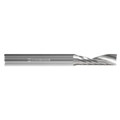 Square End Mill: 3/8'' Dia, 1-1/8'' LOC, 2.5'' OAL, 1 Flute, Solid Carbide Single End, Uncoated, Upcut Flute