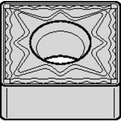 SNMG 433 Double-sided|G TN30P, 3/64″ Corner Radius, 3/16″ Thick, 1/2″ Inscribed Circle, TiN, Square, Turning Indexable Insert - USA Tool & Supply