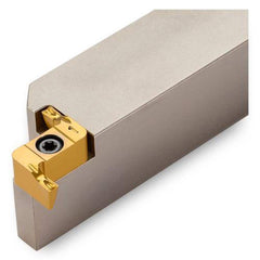 Indexable Grooving Toolholder:  TXFPL25.4, 0.2360″ Max Depth,  Uses TDFX 1 to 8 Inserts,  1.0000″ Shank Height,  1″ Shank Width,  No