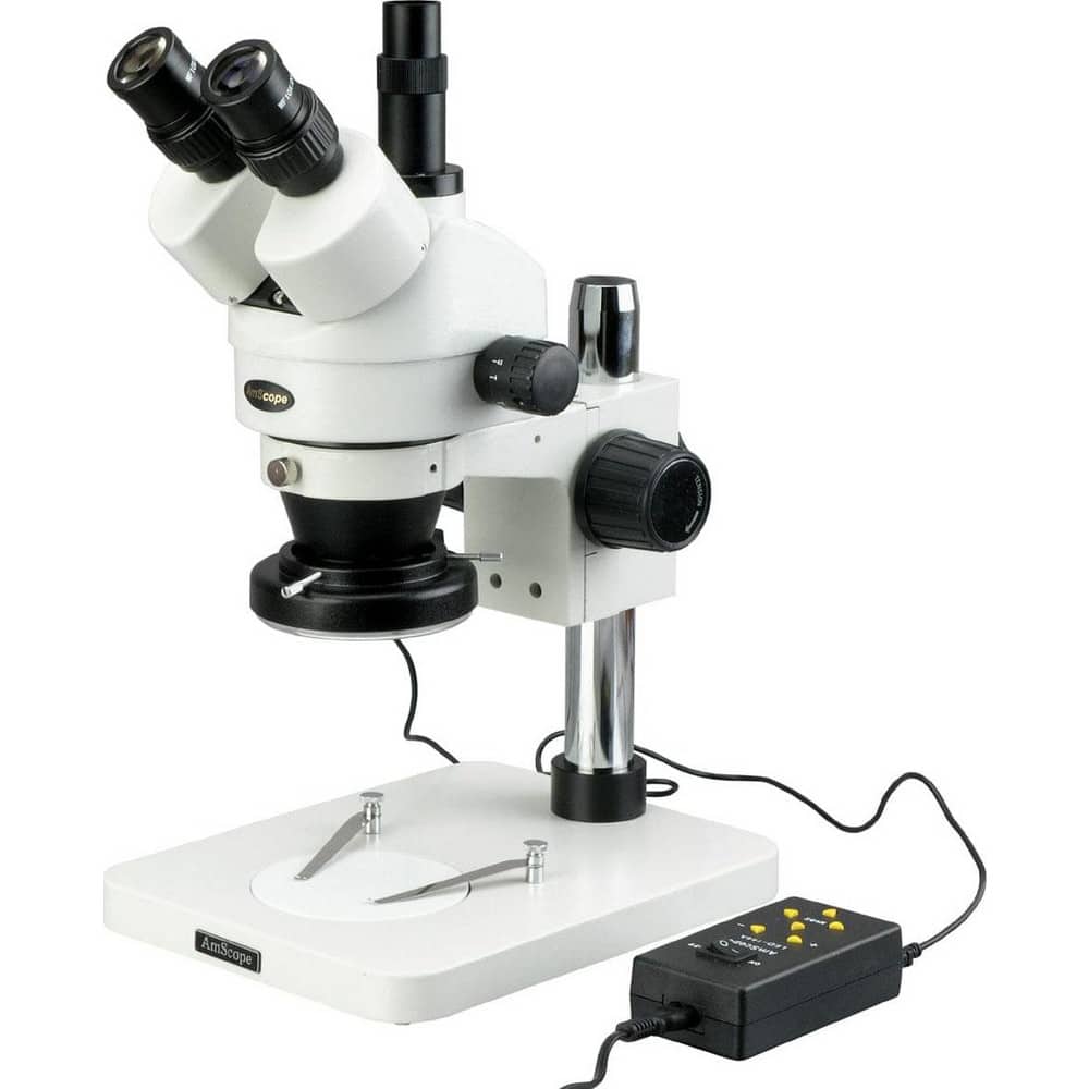 Microscopes; Microscope Type: Stereo; Eyepiece Type: Trinocular; Image Direction: Upright; Eyepiece Magnification: 10x; Maximum Magnification: 7x
