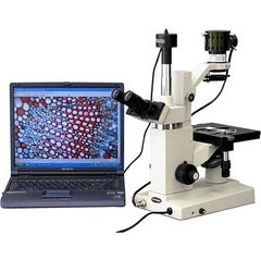Microscopes; Microscope Type: Inverted; Compound; Eyepiece Type: Trinocular; Image Direction: Inverted; Eyepiece Magnification: 10x; Maximum Magnification: 40x