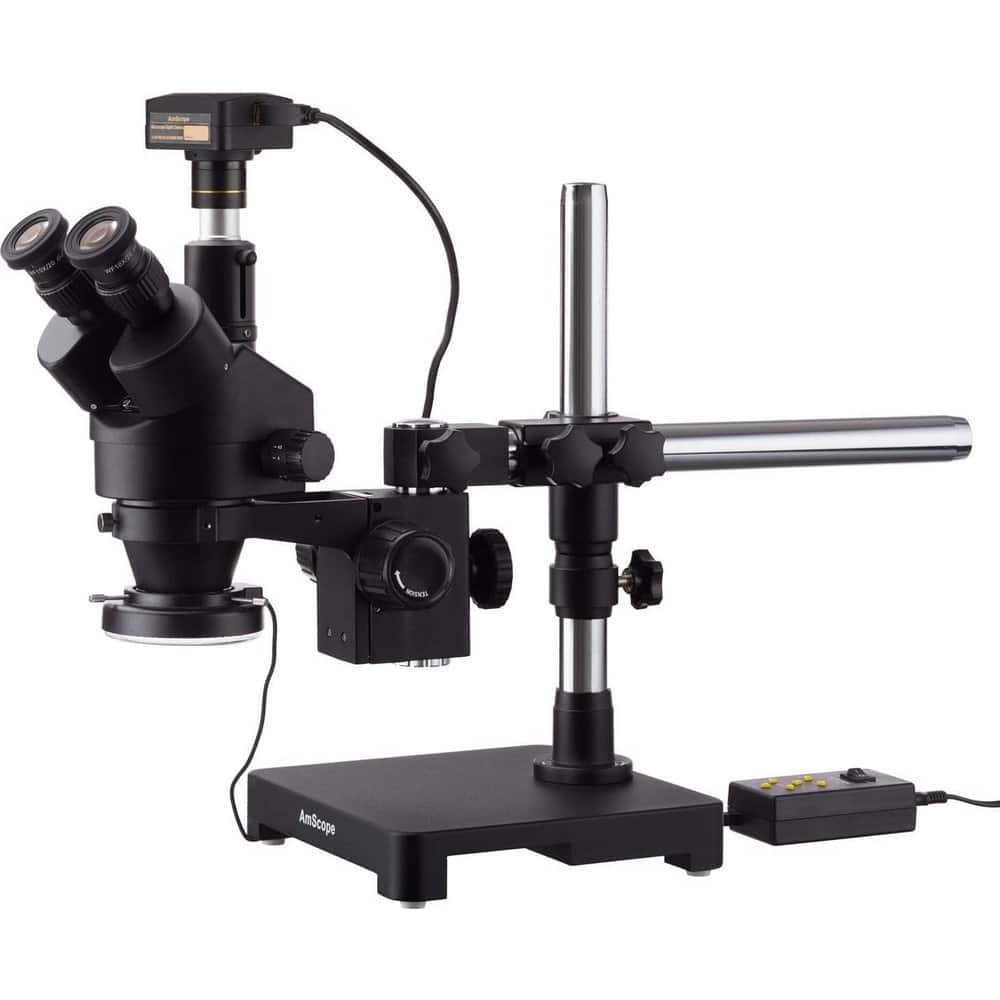 Microscopes; Microscope Type: Stereo; Eyepiece Type: Trinocular; Image Direction: Upright; Eyepiece Magnification: 10x; Maximum Magnification: 3.5x