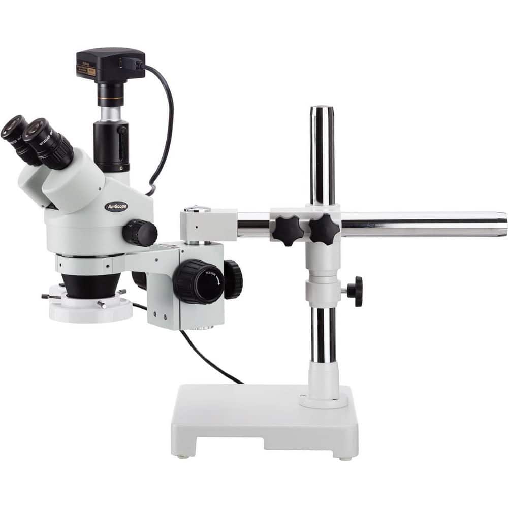 Microscopes; Microscope Type: Stereo; Eyepiece Type: Trinocular; Image Direction: Upright; Eyepiece Magnification: 10x; Maximum Magnification: 3.5x