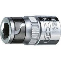 Socket Adapters & Universal Joints; Adapter Type: Hex Bit; Male Drive Style: Hex; Female Drive Style: Hex; Finish: Chrome-Plated; Standards: DIN 3126; DIN 3120; Overall Length: 25.00