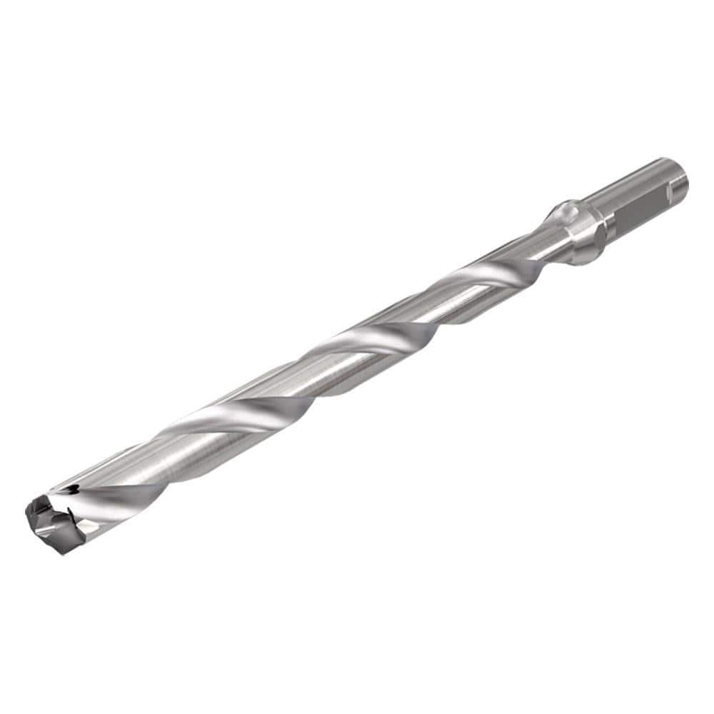 Replaceable Tip Drill: 31 to 31.9 mm Drill Dia, 377.6 mm Max Depth, 32 mm Straight-Cylindrical Shank Uses ICP Inserts, 504 mm OAL, Through Coolant