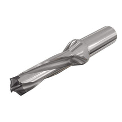 Replaceable Tip Drill: 14.5 to 14.9 mm Drill Dia, 46.6 mm Max Depth, 16 mm Straight-Cylindrical Shank Uses H3P Inserts, 121.33 mm OAL, Through Coolant