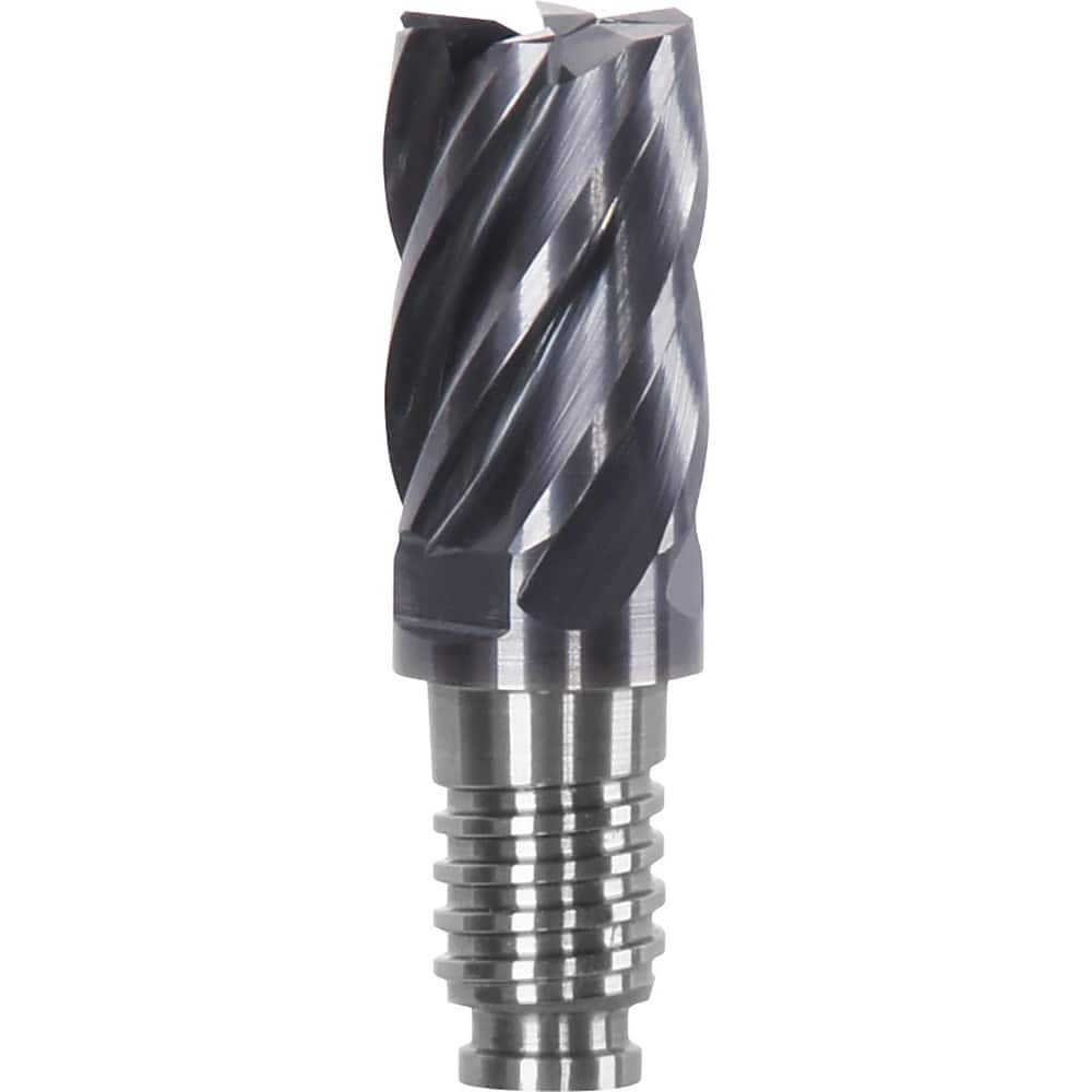 Corner Radius & Corner Chamfer End Mill Heads; Connection Type: Duo-Lock 16; Centercutting: Yes; Flute Type: Helical; Series: Haimer Mill; Number Of Flutes: 8; Overall Length: 1.26