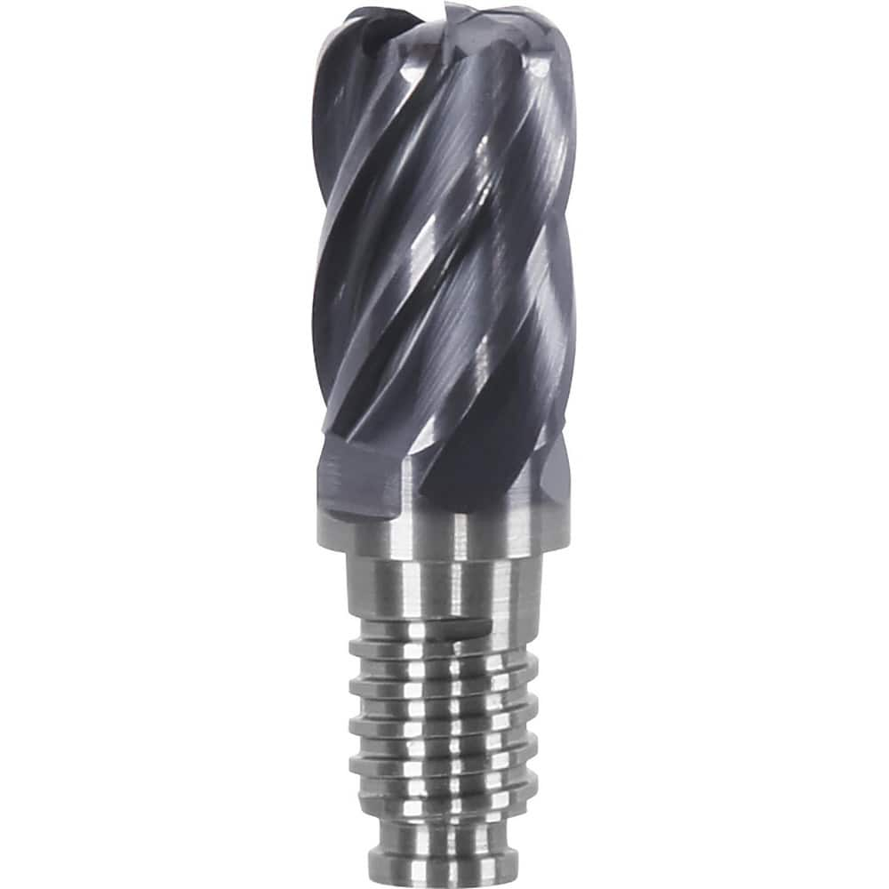 Corner Radius & Corner Chamfer End Mill Heads; Chamfer Angle: 45.000; Connection Type: Duo-Lock 16; Centercutting: Yes; Flute Type: Spiral; Number Of Flutes: 8; End Mill Material: Solid Carbide; Overall Length: 0.79