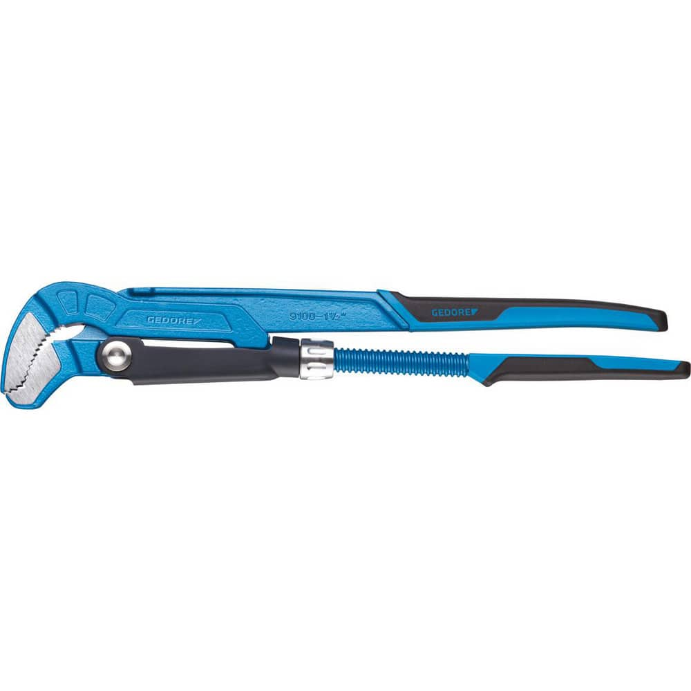 Elbow Pipe Wrench: Chrome Vanadium Steel 1-1/2″ Max Pipe Capacity