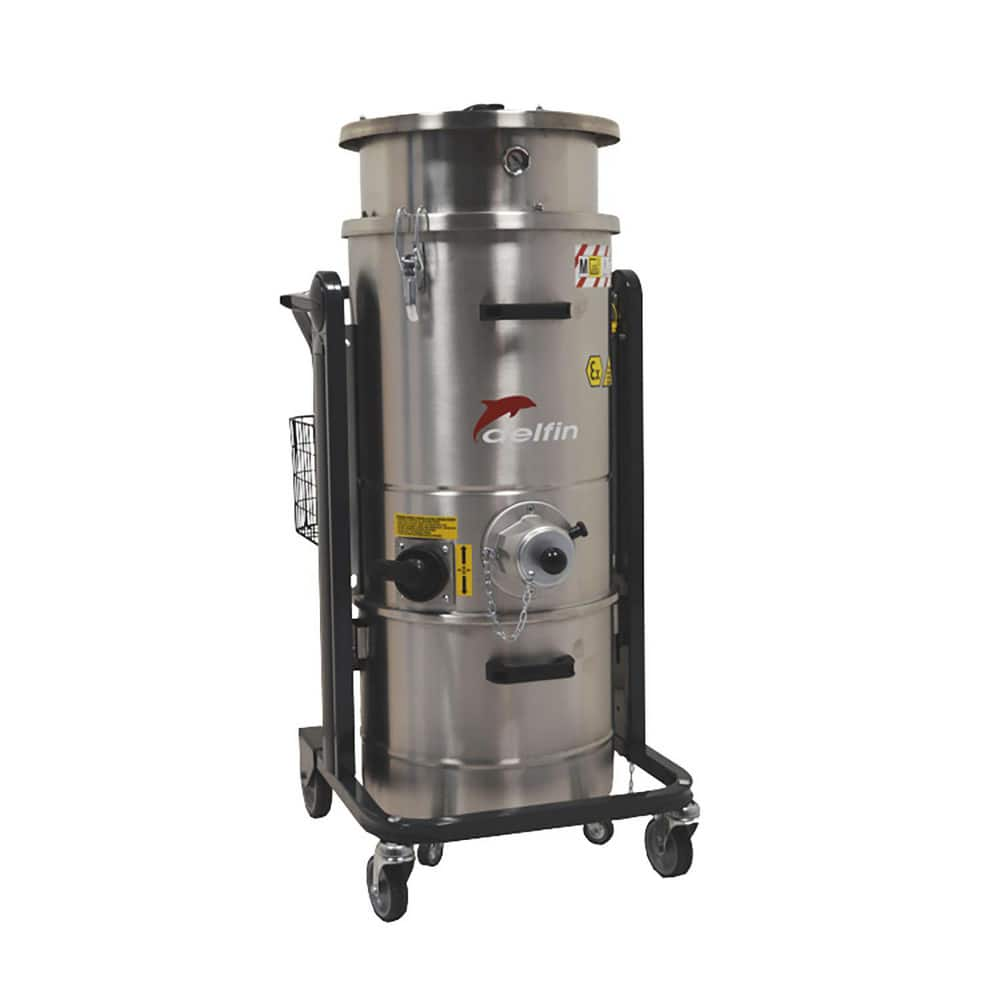 HEPA & Critical Vacuum Cleaners; Vacuum Type: Industrial Vacuum; Power Type: Air; Filtration Type: Unrated; Tank Capacity (Gal.): 12 gal; Tank Material: Steel; Maximum Air Flow: 164.6; Bag Included: No; Vacuum Collection Type: Canister; Sound Level: 73; P