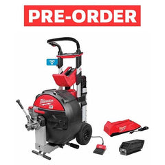 Milwaukee Tool - Electric & Gas Drain Cleaning Machines Type of Power: Cordless For Minimum Pipe Size: 3 (Inch) - USA Tool & Supply