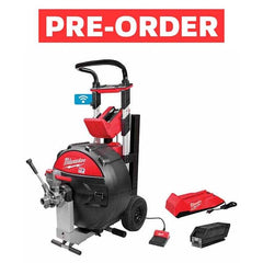 Milwaukee Tool - Electric & Gas Drain Cleaning Machines Type of Power: Cordless For Minimum Pipe Size: 3 (Inch) - USA Tool & Supply