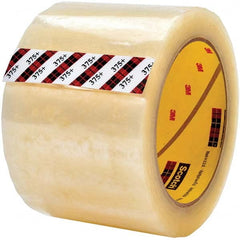 3M - 72mm x 50m Clear Synthetic Rubber Adhesive Packaging Tape - USA Tool & Supply