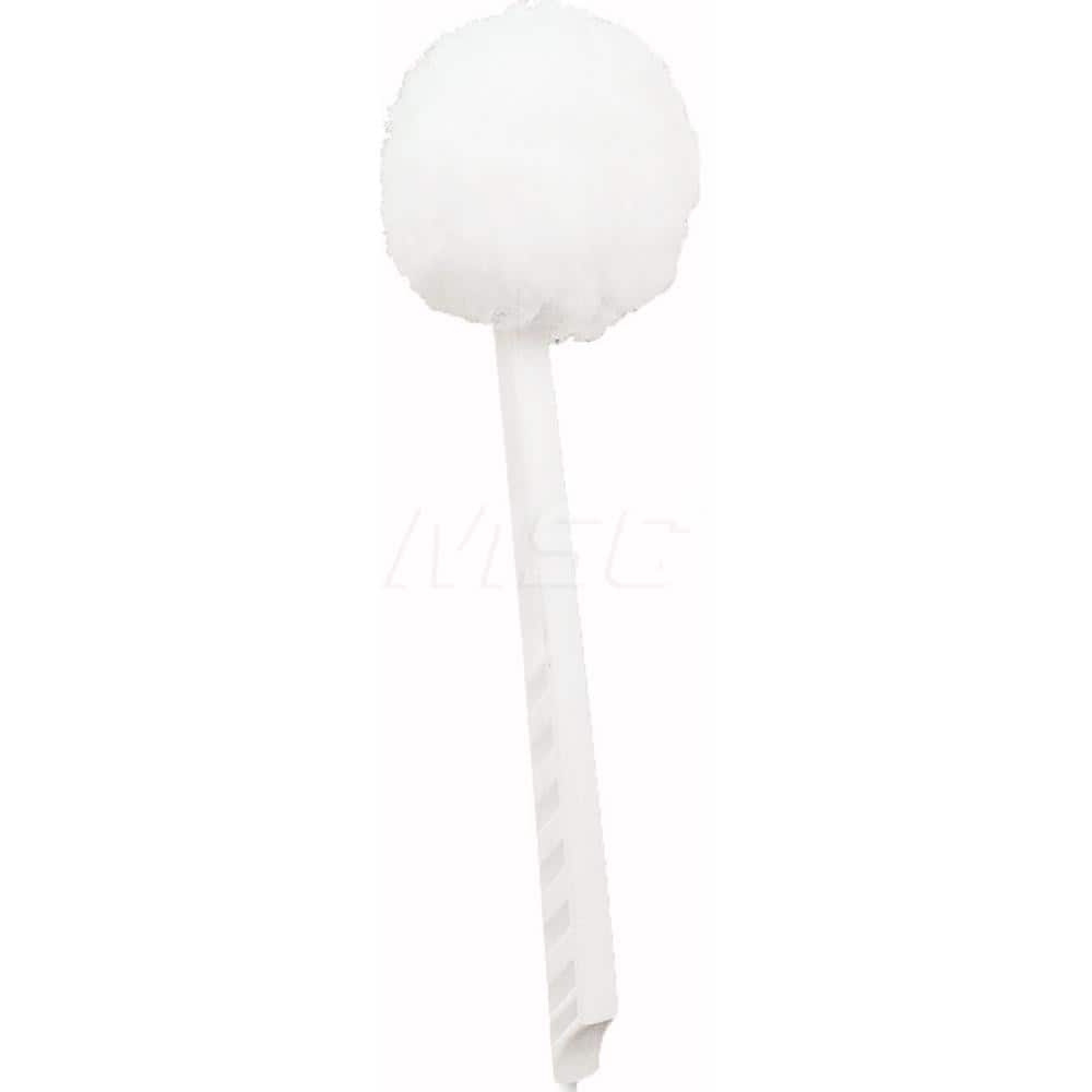 Toilet Bowl Brushes & Accessories; Type: Toilet Bowl Mop; Bristle Material: Polypropylene; Overall Length (Inch): 12; Handle Material: Plastic; Color: White; Handle Style: Straight; Handle Length (Inch): 12; Diameter (Inch): 2