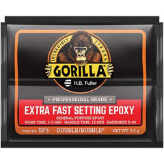 GorillaPro - Smaller than 1 oz. Foil Pack Extra Fast Setting Epoxy - USA Tool & Supply