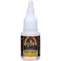 GorillaPro - 20 g Squeeze Bottle Clear Instant Adhesive - USA Tool & Supply