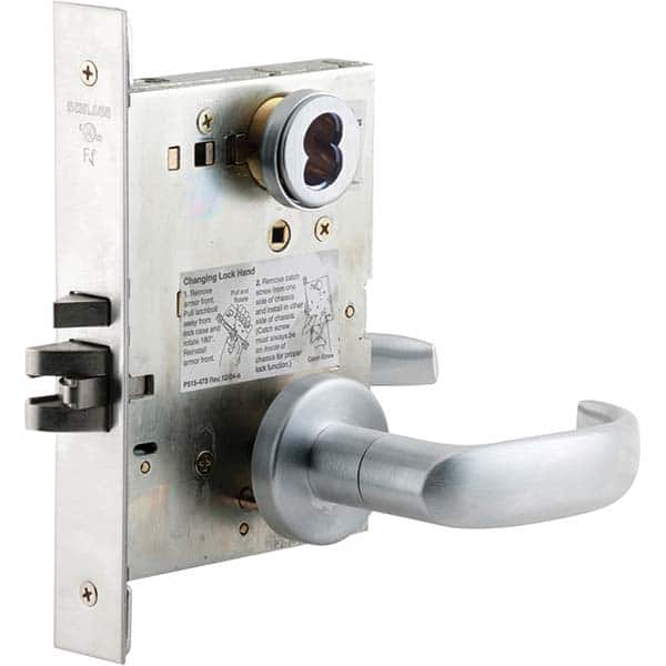 Schlage - Lever Locksets Type: Office Door Thickness: 1-3/4 - USA Tool & Supply