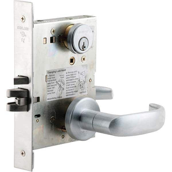 Schlage - Lever Locksets Type: Storeroom Door Thickness: 1-3/4 - USA Tool & Supply