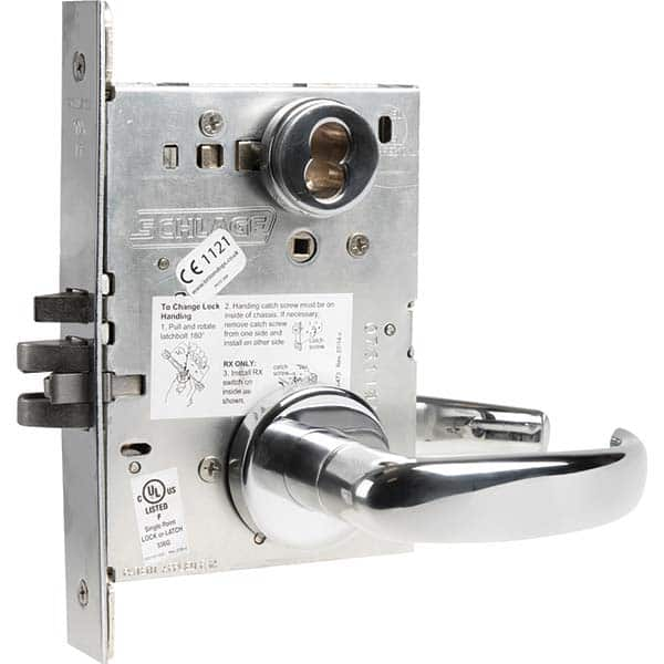 Schlage - Lever Locksets Type: Office Door Thickness: 1-3/4 - USA Tool & Supply