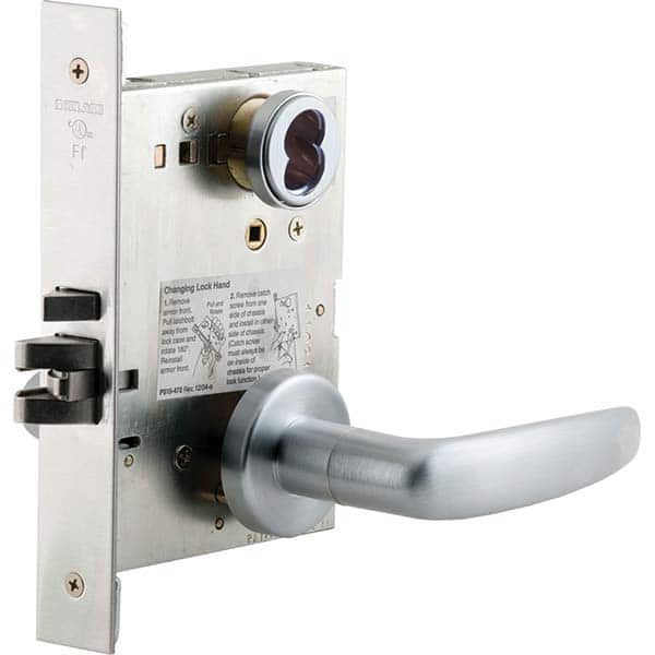 Schlage - Lever Locksets Type: Entry Door Thickness: 1-3/4 - USA Tool & Supply