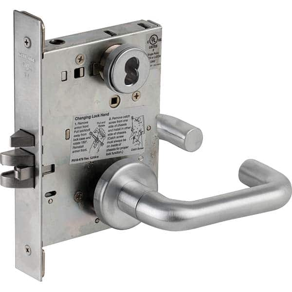 Schlage - Lever Locksets Type: Storeroom Door Thickness: 1-3/4 - USA Tool & Supply