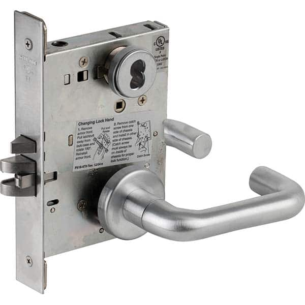 Schlage - Lever Locksets Type: Classroom Door Thickness: 1-3/4 - USA Tool & Supply