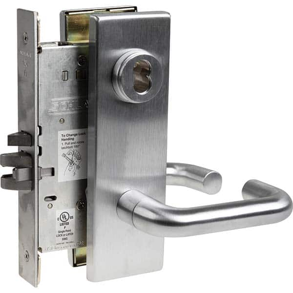 Schlage - Lever Locksets Type: Classroom Door Thickness: 1-3/4 - USA Tool & Supply