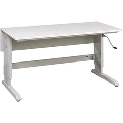 Treston - Stationary Work Benches, Tables Type: Concept Crank Table Top Material: Laminate - USA Tool & Supply