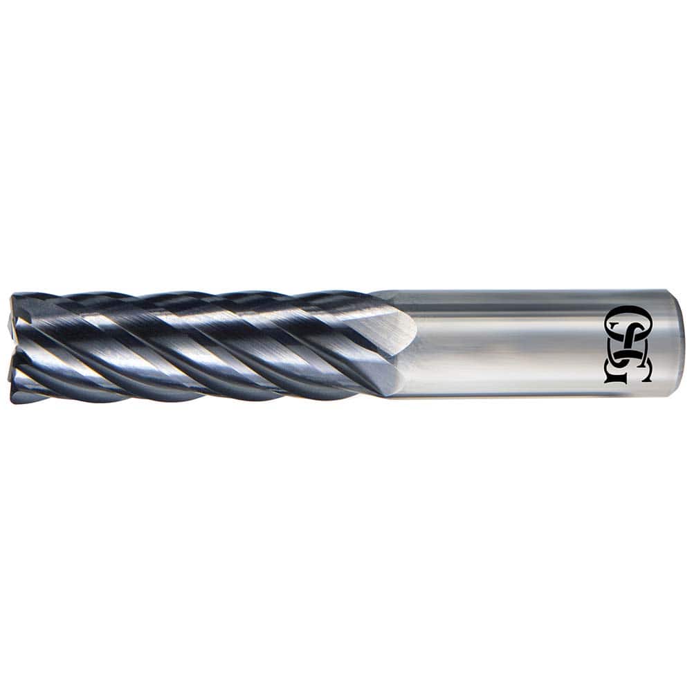 OSG - VGM6 3/8" Diam 6-Flute Carbide 0.09" Corner Radius End Mill - Exact Industrial Supply